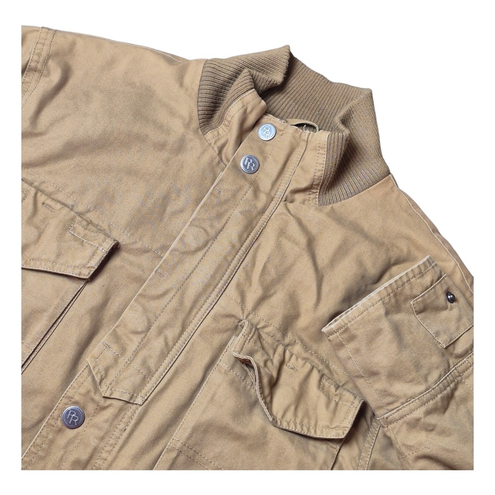 Powder River Outfitters Men's M Tan Canvas Jacket Cotton Lined Work‎ Western